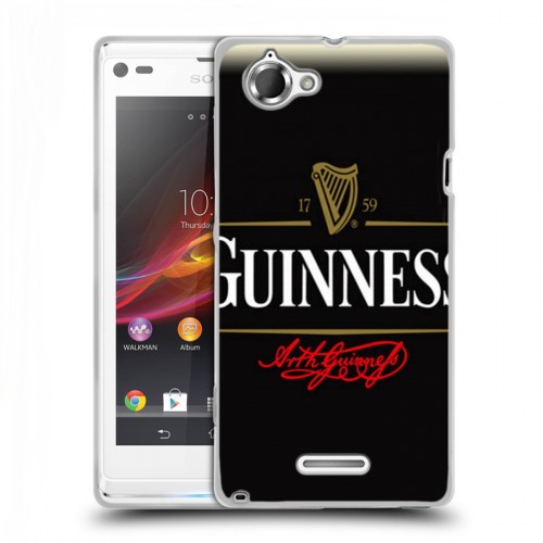 Дизайнерский пластиковый чехол для Sony Xperia L Guinness