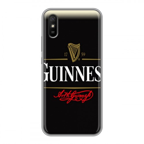 Дизайнерский силиконовый с усиленными углами чехол для Xiaomi RedMi 9A Guinness