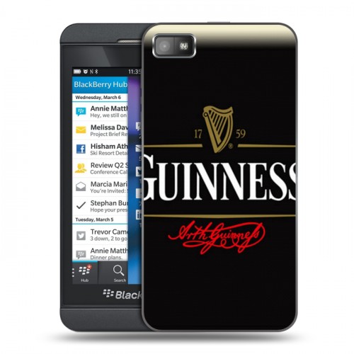 Дизайнерский пластиковый чехол для BlackBerry Z10 Guinness