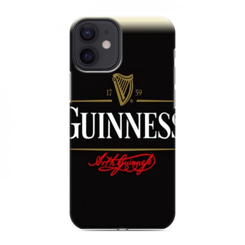 Дизайнерский силиконовый с усиленными углами чехол для Iphone 12 Mini Guinness