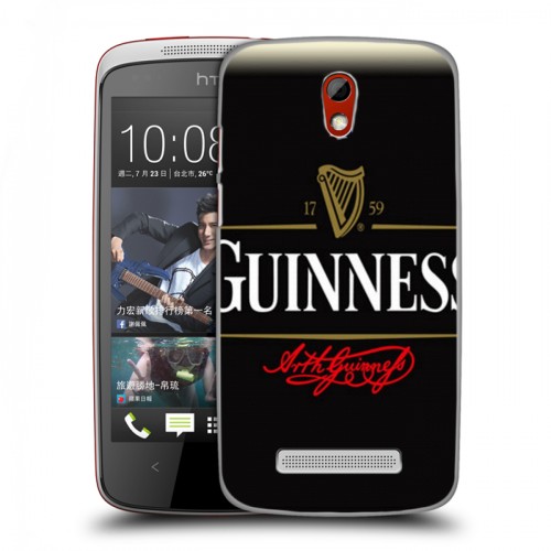 Дизайнерский пластиковый чехол для HTC Desire 500 Guinness