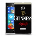 Дизайнерский пластиковый чехол для Microsoft Lumia 435 Guinness