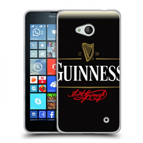 Дизайнерский пластиковый чехол для Microsoft Lumia 640 Guinness