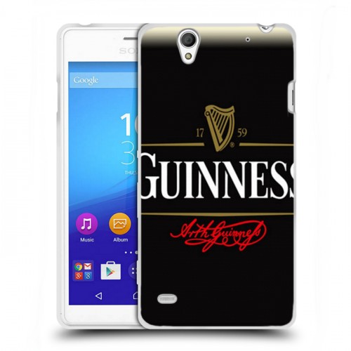 Дизайнерский пластиковый чехол для Sony Xperia C4 Guinness