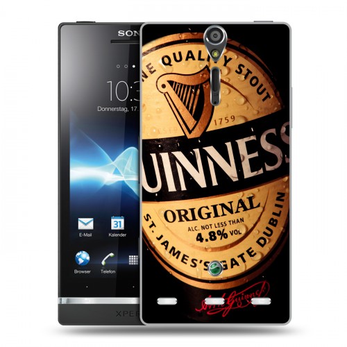 Дизайнерский пластиковый чехол для Sony Xperia S Guinness