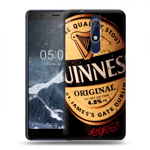 Дизайнерский пластиковый чехол для Nokia 5.1 Guinness