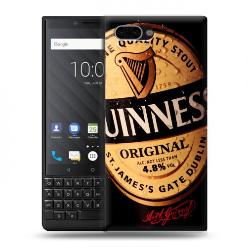 Дизайнерский пластиковый чехол для BlackBerry KEY2 Guinness