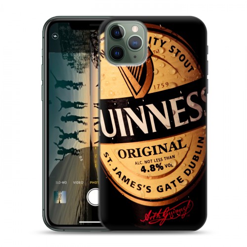 Дизайнерский пластиковый чехол для Iphone 11 Pro Max Guinness