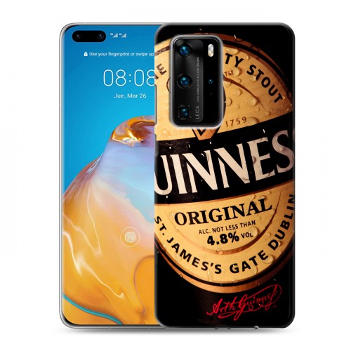 Дизайнерский пластиковый чехол для Huawei P40 Pro Guinness