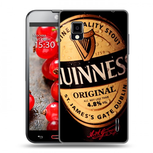 Дизайнерский пластиковый чехол для LG Optimus G Guinness