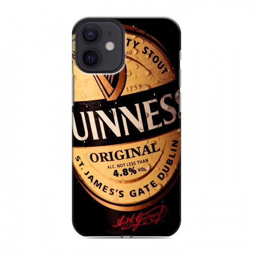 Дизайнерский силиконовый с усиленными углами чехол для Iphone 12 Mini Guinness