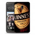 Дизайнерский пластиковый чехол для HTC Desire 700 Guinness