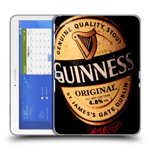 Дизайнерский силиконовый чехол для Samsung Galaxy Tab 4 10.1 Guinness