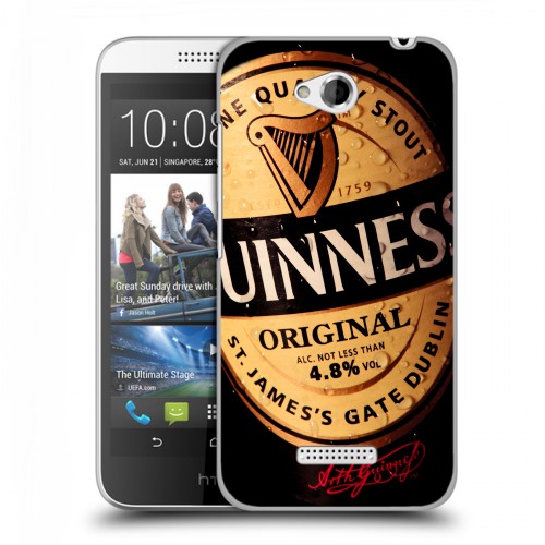 Дизайнерский пластиковый чехол для HTC Desire 616 Guinness