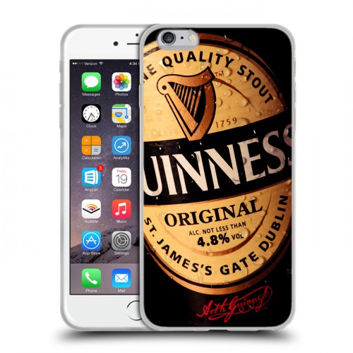 Дизайнерский силиконовый чехол для Iphone 6 Plus/6s Plus Guinness