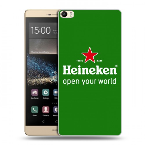 Дизайнерский пластиковый чехол для Huawei P8 Max Heineken