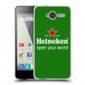 Дизайнерский пластиковый чехол для ZTE Blade L3 Heineken