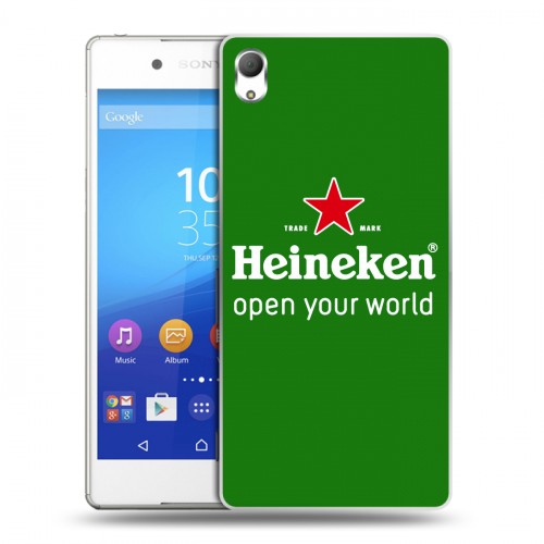 Дизайнерский пластиковый чехол для Sony Xperia Z3+ Heineken