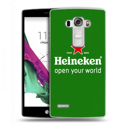 Дизайнерский пластиковый чехол для LG G4 S Heineken