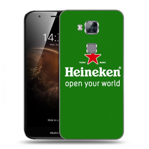 Дизайнерский пластиковый чехол для Huawei G8 Heineken