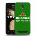 Дизайнерский пластиковый чехол для ASUS Zenfone Go Heineken