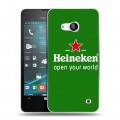 Дизайнерский пластиковый чехол для Microsoft Lumia 550 Heineken