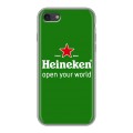 Дизайнерский силиконовый с усиленными углами чехол для Iphone 7 Heineken