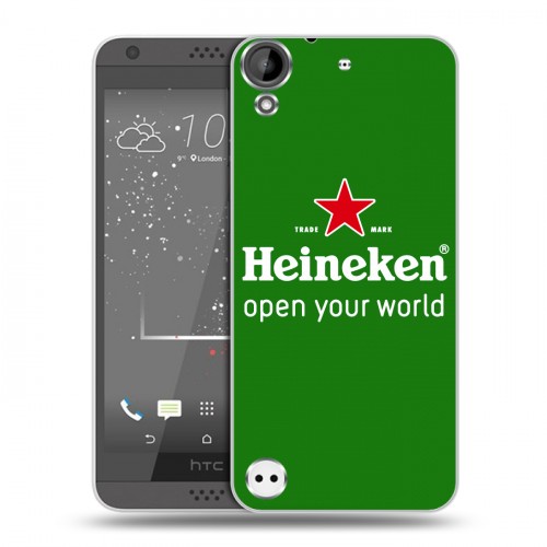 Дизайнерский пластиковый чехол для HTC Desire 530 Heineken