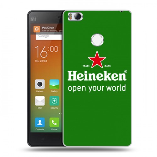 Дизайнерский пластиковый чехол для Xiaomi Mi4S Heineken