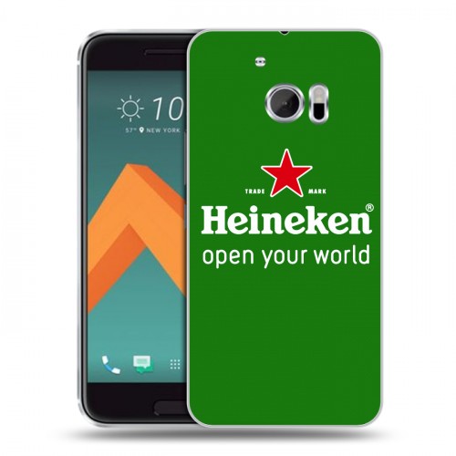 Дизайнерский пластиковый чехол для HTC 10 Heineken