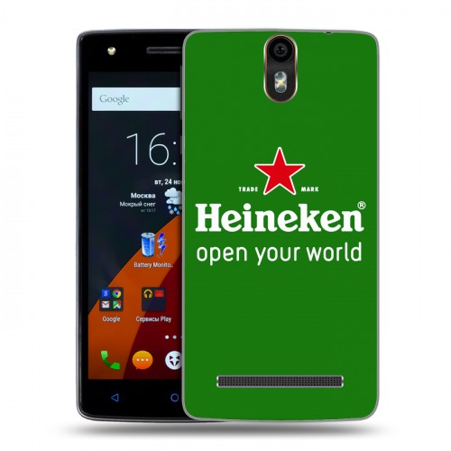 Дизайнерский силиконовый чехол для Wileyfox Storm Heineken