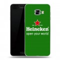 Дизайнерский пластиковый чехол для Samsung Galaxy C5 Heineken