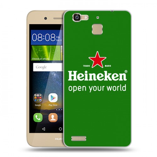 Дизайнерский пластиковый чехол для Huawei GR3 Heineken