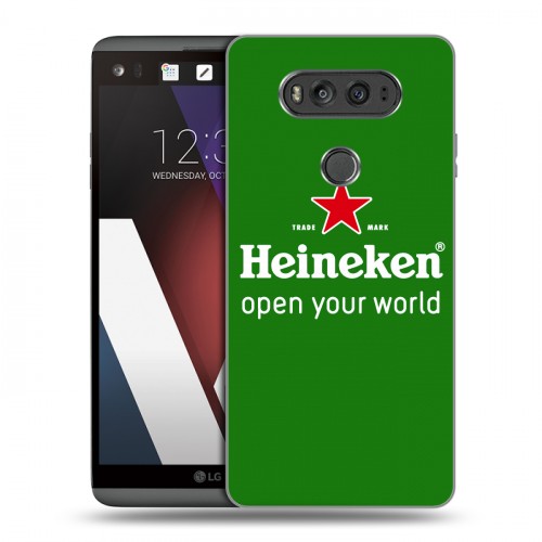 Дизайнерский пластиковый чехол для LG V20 Heineken