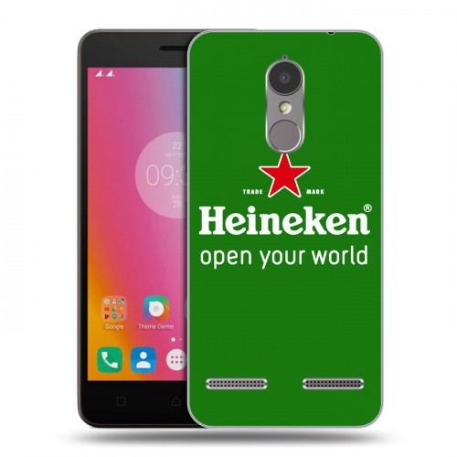 Дизайнерский силиконовый чехол для Lenovo K6 Heineken