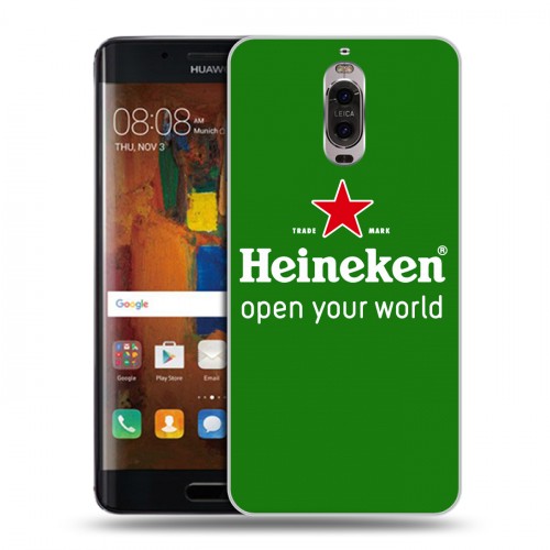 Дизайнерский пластиковый чехол для Huawei Mate 9 Pro Heineken