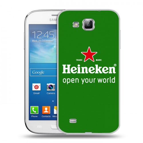 Дизайнерский пластиковый чехол для Samsung Galaxy Premier Heineken