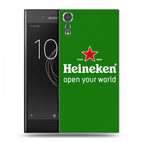 Дизайнерский пластиковый чехол для Sony Xperia XZs Heineken