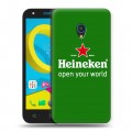 Дизайнерский пластиковый чехол для Alcatel U5 Heineken