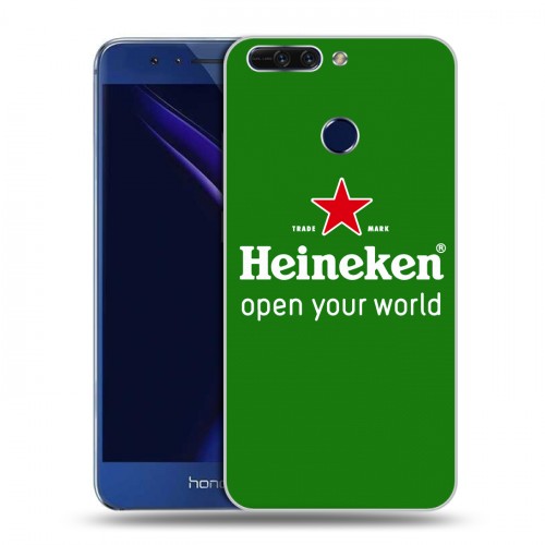 Дизайнерский пластиковый чехол для Huawei Honor 8 Pro Heineken