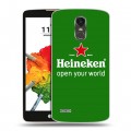 Дизайнерский пластиковый чехол для LG Stylus 3 Heineken