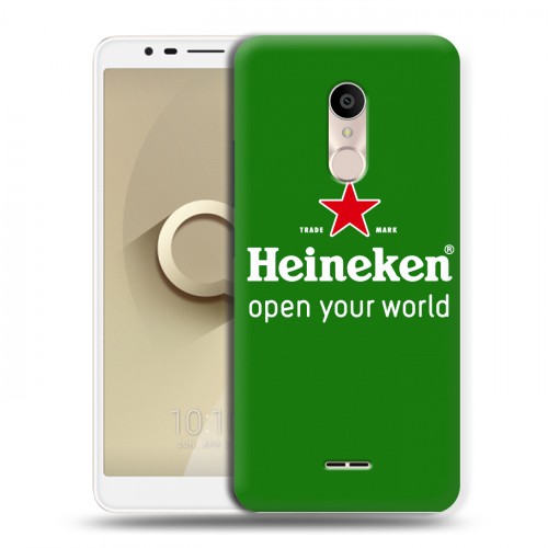 Дизайнерский силиконовый чехол для Alcatel 3C Heineken