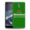 Дизайнерский силиконовый чехол для Nokia 3.1 Heineken