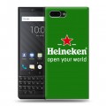 Дизайнерский пластиковый чехол для BlackBerry KEY2 Heineken