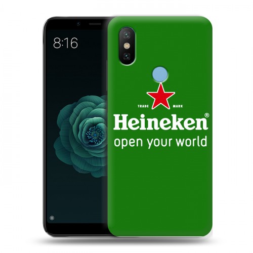 Дизайнерский силиконовый чехол для Xiaomi Mi A2 Heineken