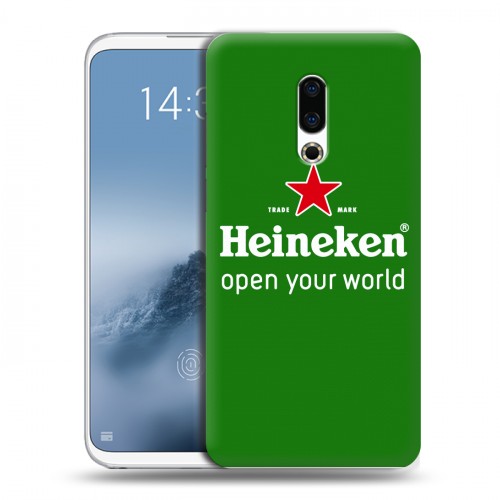 Дизайнерский пластиковый чехол для Meizu 16th Plus Heineken