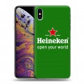 Дизайнерский силиконовый чехол для Iphone Xs Max Heineken