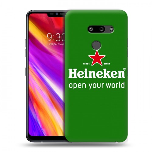 Дизайнерский пластиковый чехол для LG G8 ThinQ Heineken