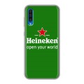 Дизайнерский силиконовый чехол для Samsung Galaxy A50 Heineken