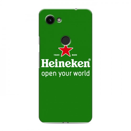 Дизайнерский пластиковый чехол для Google Pixel 3a Heineken